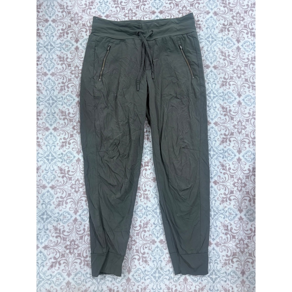 Athleta Trekkie North Jogger Pants Green Ripstop Hiking Travel Womens 6